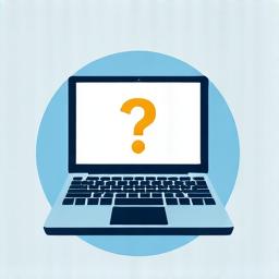 Illustration of a person taking an online test, representing step 2: Take our placement test